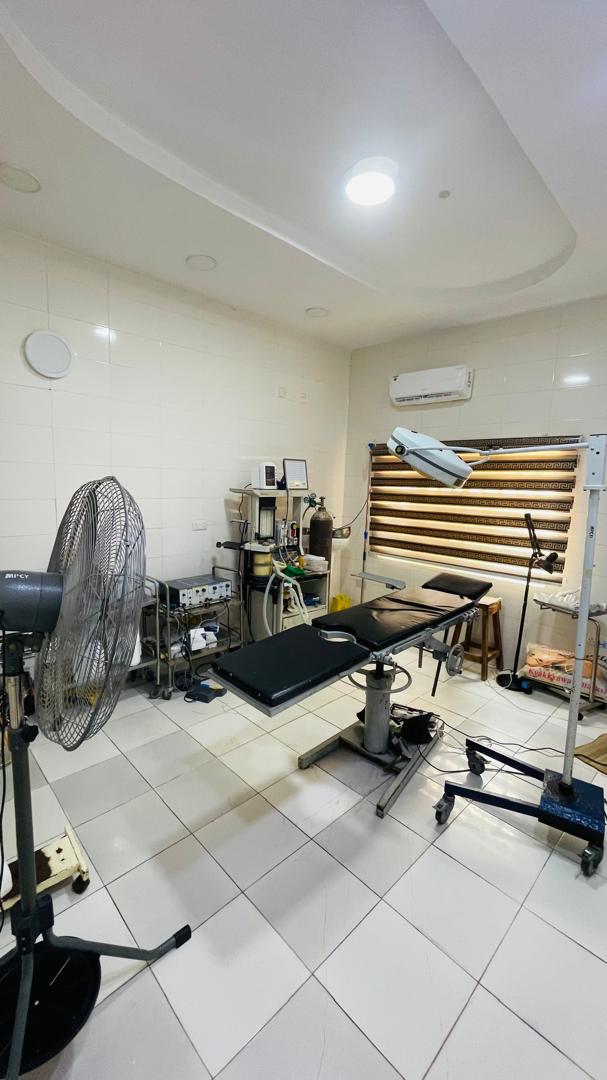Fully equipped operating theatre