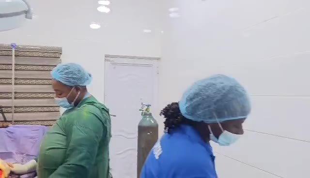 Surgical team preparing for a procedure
