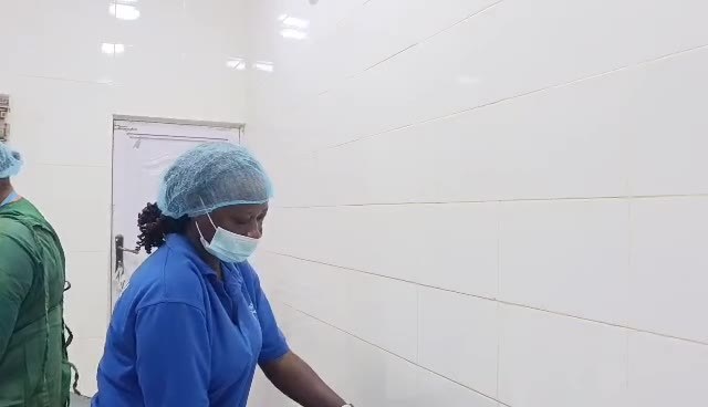 Surgical team preparing for a procedure